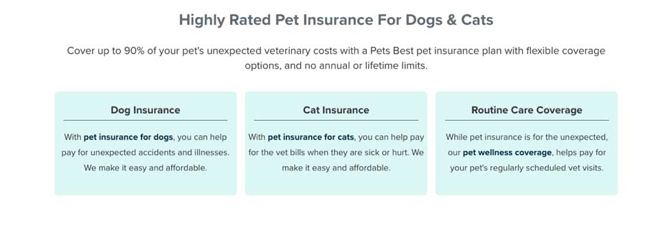 Pets Best pets insurance coverage for dogs and cats