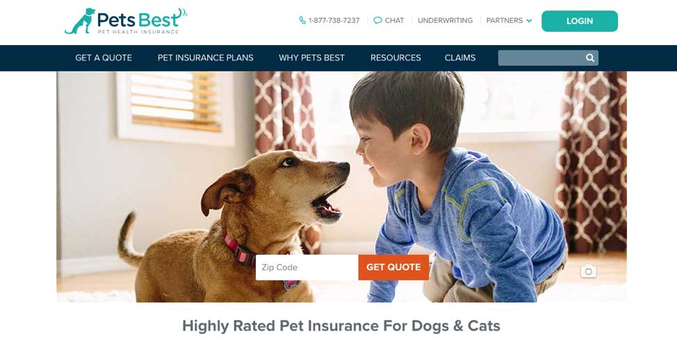 Pets Best pets insurance screenshot